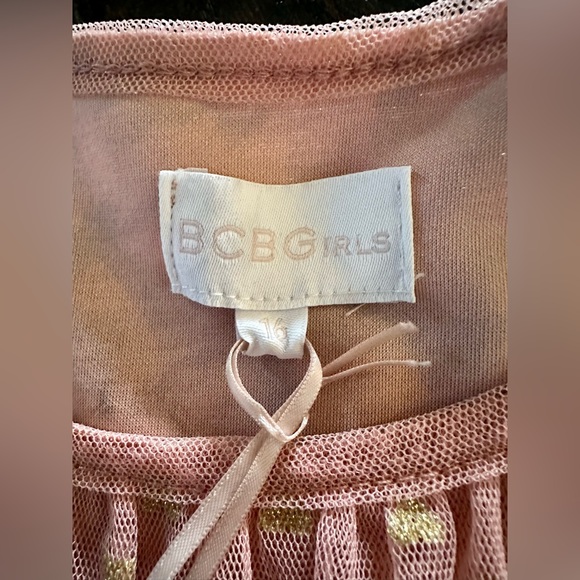 BCBGirls Sparkle Tulle Dress Pink - Picture 6 of 7